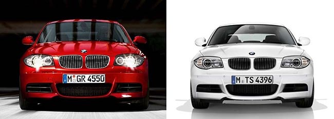 Сравнение-BMW-E82-до-и-после-рестайлинга