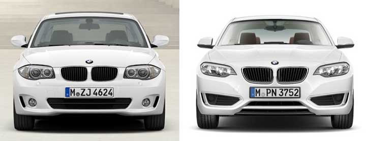 Купе BMW 1 серии против купе 2 серии