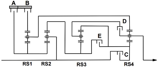 Схемы передачи 8HP45