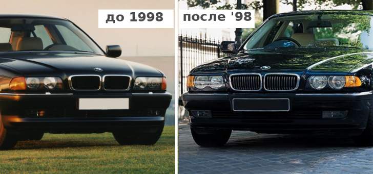 BMW E38 - 1994-98 vs 1998-2001